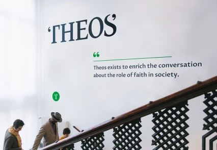 Tim Farron MP speaking at Theos event.